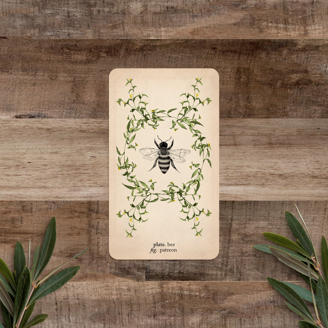 PATREON Single Card: Bee - Black and the Moon